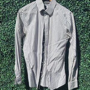 Express Men's Striped Dress Shirt